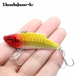 Señuelos artificiales de pesca con vibración, señuelo duro de mimbre, ganchos 6 1 Uds.