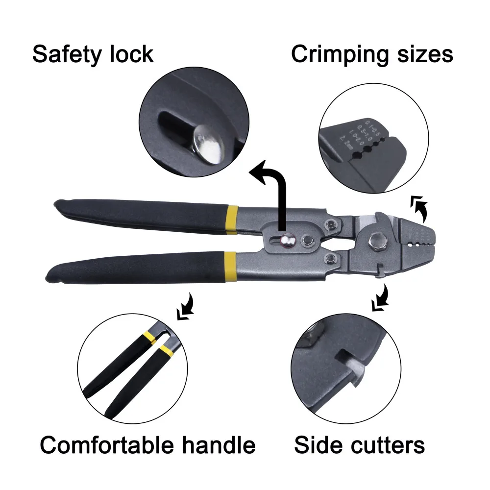 Alicates de pesca de acero inoxidable, manga de prensado, Terminal, aparejos de crimpado de alambre, tijeras de pesca - imagen 3