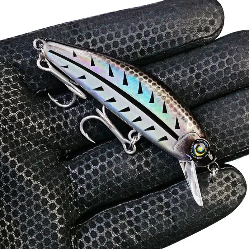 KMREA-señuelo de pesca de 1 piezas, 80mm, 11g, Minnow, cebo duro Artificial de calidad profesional, Wobbler, Lucio, aparejos de pesca, ojo 3D - imagen 2