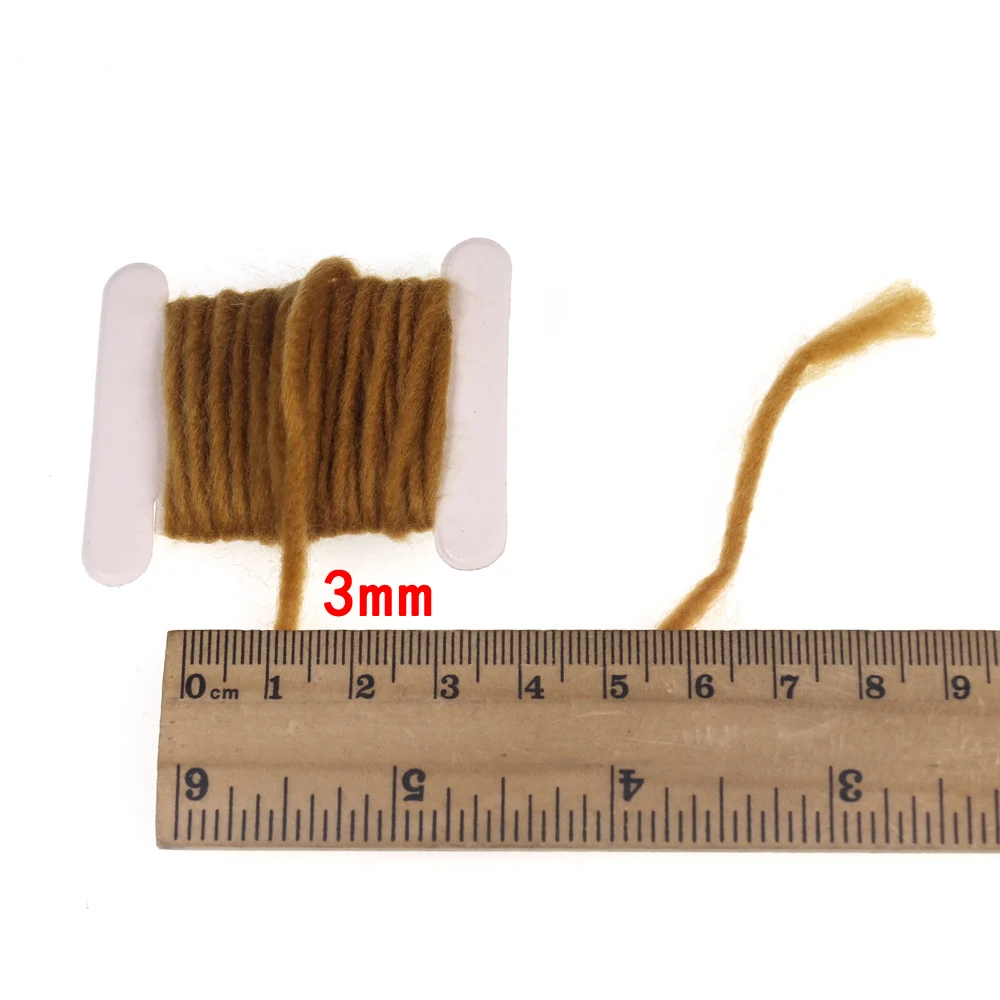 Bimoo hilo para atar moscas, Material de atado de moscas de huevo, amarillo, rojo, verde Fluo, 2m/tarjeta, 3mm - imagen 5