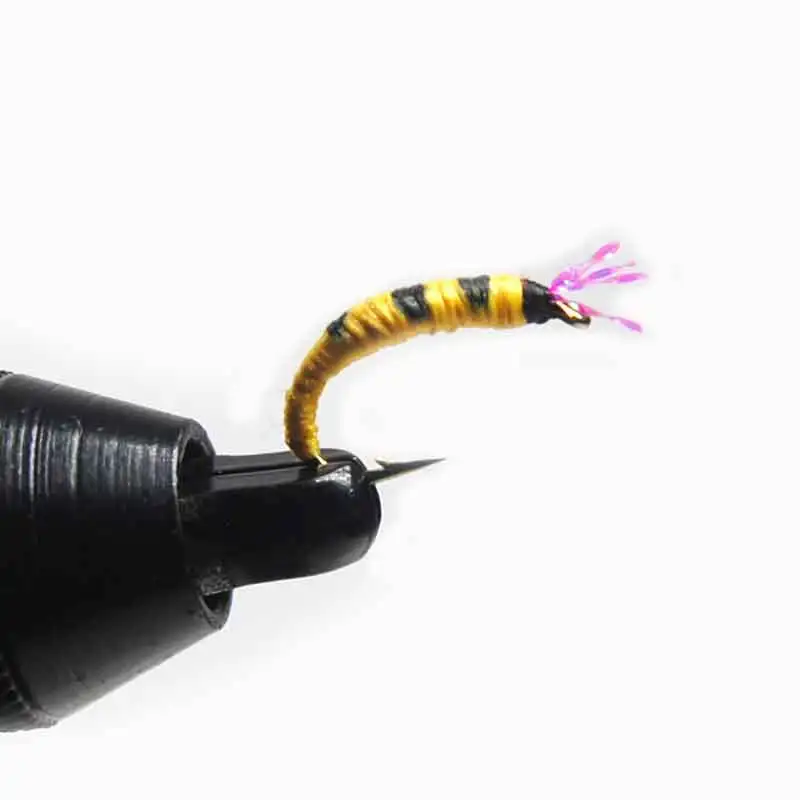 ICERIO-anzuelo de pesca, 8 unidades, Pupa Larva, ninfas, trucha, señuelos de mosca