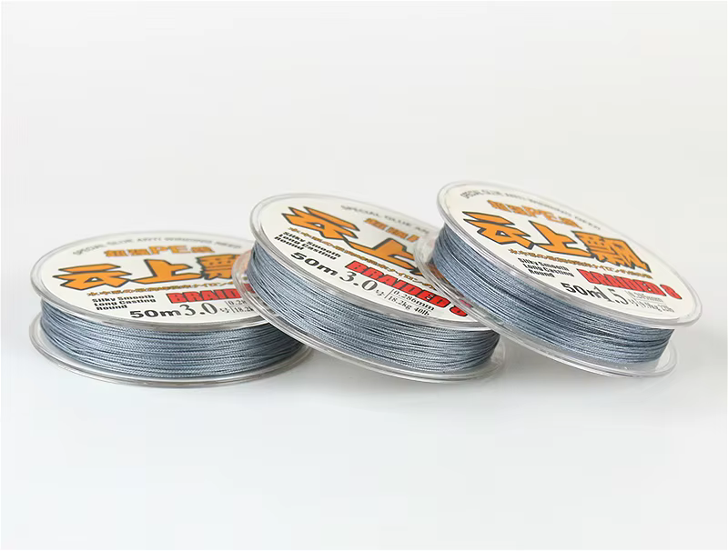 Sedal de pesca PE resistente al desgaste, cuerda de pesca trenzada antibobinado, duradera, 20m, 50m, 4 Uds. - imagen 3