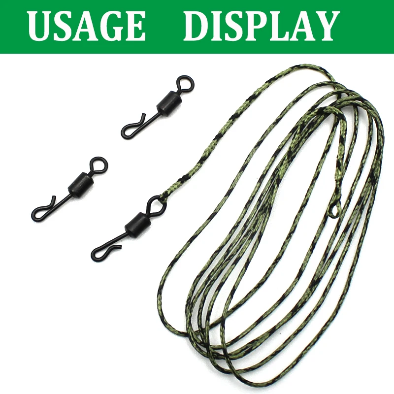 20 piezas giratorios de cambio rápido tamaño 8 11 negro mate antideslumbrante para aparejo de carpa accesorios de pesca de carpa accesorio de aparejos terminales - imagen 5