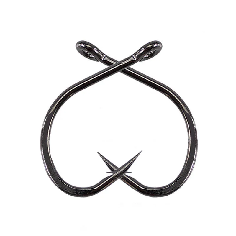 Anzuelo de pesca jigging de metal, anzuelo pirata de gran tamaño con púas y sobrepeso, 1/0 -10/0, 10 unidades por lote - imagen 2