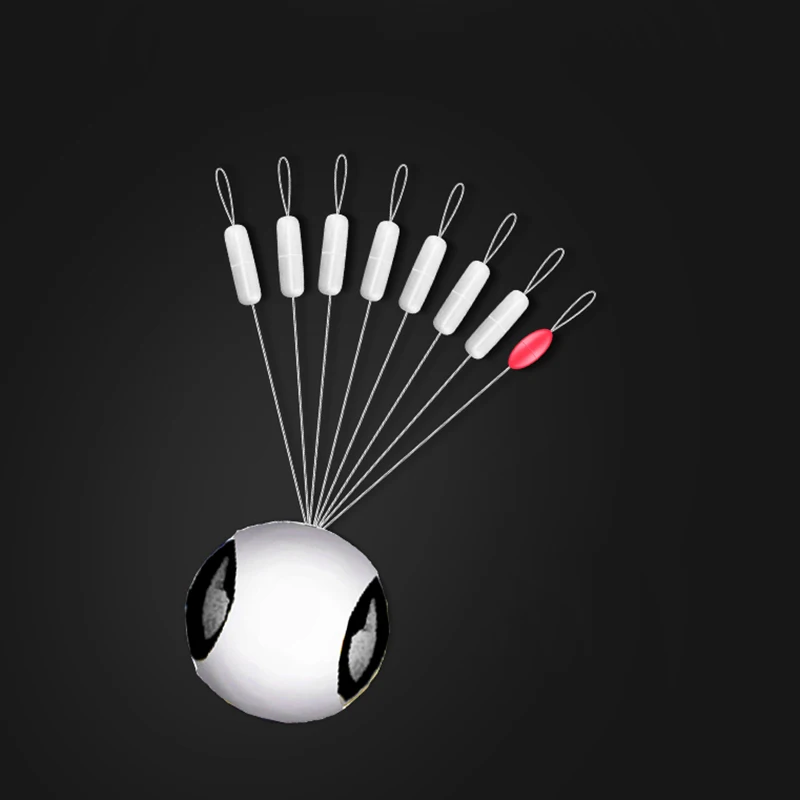 Juego de 5 unidades, 40 piezas, 7 + 1, conectores de Clip giratorio, flotador de peces - imagen 5