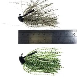 Jig spinner con falda elástica 7-14g para lubina