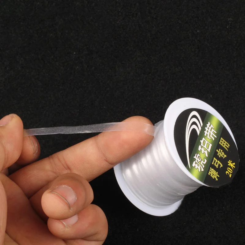 Banda de cuerda elástica atada con tirachinas, cinta ámbar para tiro al aire libre, catapulta, cinta ámbar, 6 uds. - imagen 3