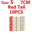 Red tail S 10pcs