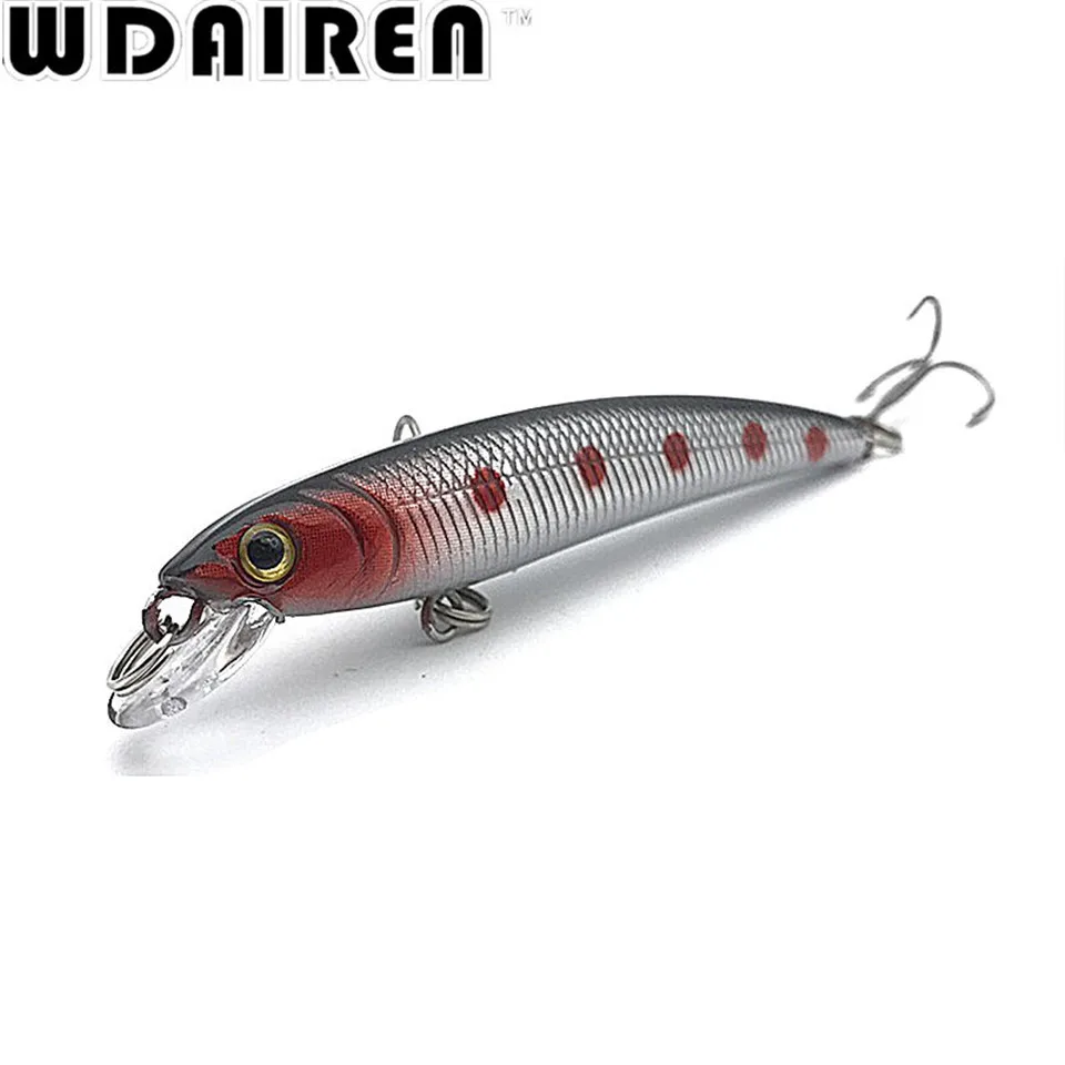 Señuelo de pesca de pececillos, cebo duro Artificial Wobbler de 7,5 cm y 5,6g, equipo de pesca de carpa que se hunde lentamente, Crankbait, 1 ud. - imagen 5