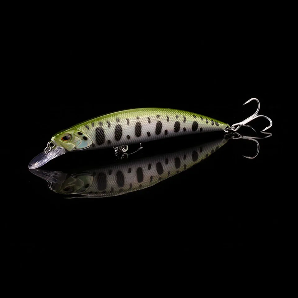 WALK FISH-señuelo de pesca con ojos 3D, 1 piezas, 105mm, 15,9g, pececillo que se hunde, Wobbler, duro, Lucio, peche isca, aparejo de cebo artificial - imagen 4