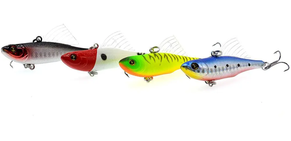 Señuelo de pesca con ala transparente WLDSLURE para lubina
