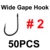 50PCS Size 2