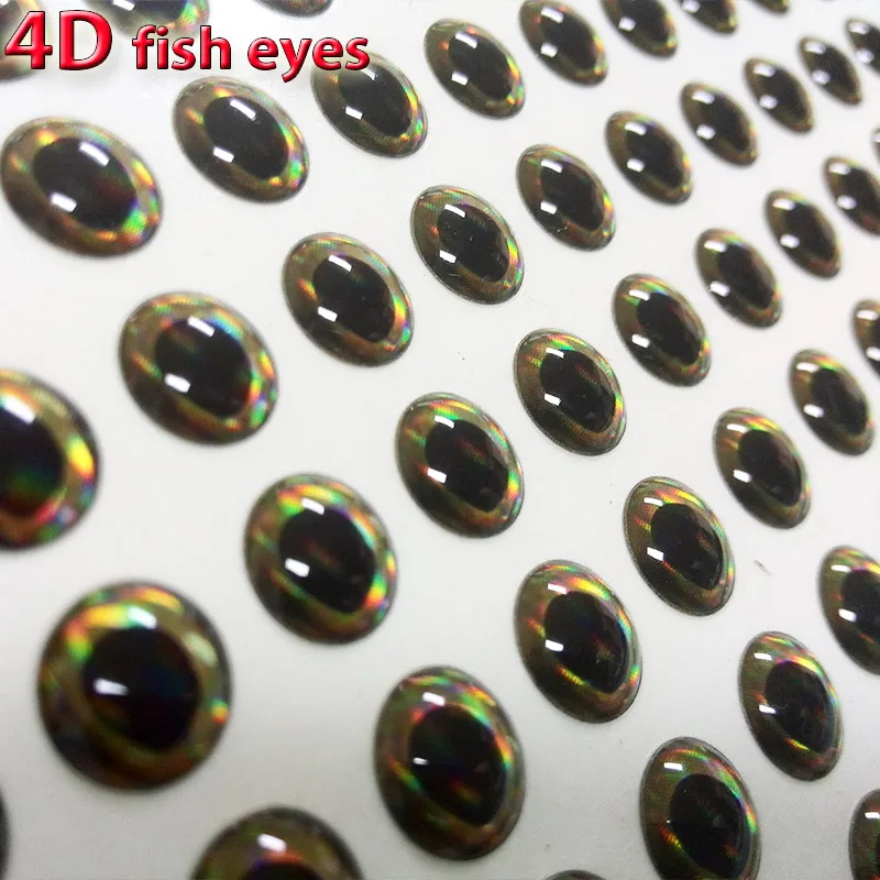 ¡2022 recién llegados ojos de pez 4D ojos de señuelo de pesca 4 tipos de color efectos especiales en los ojos 500 unids/lote muy realista son bonito! - imagen 2