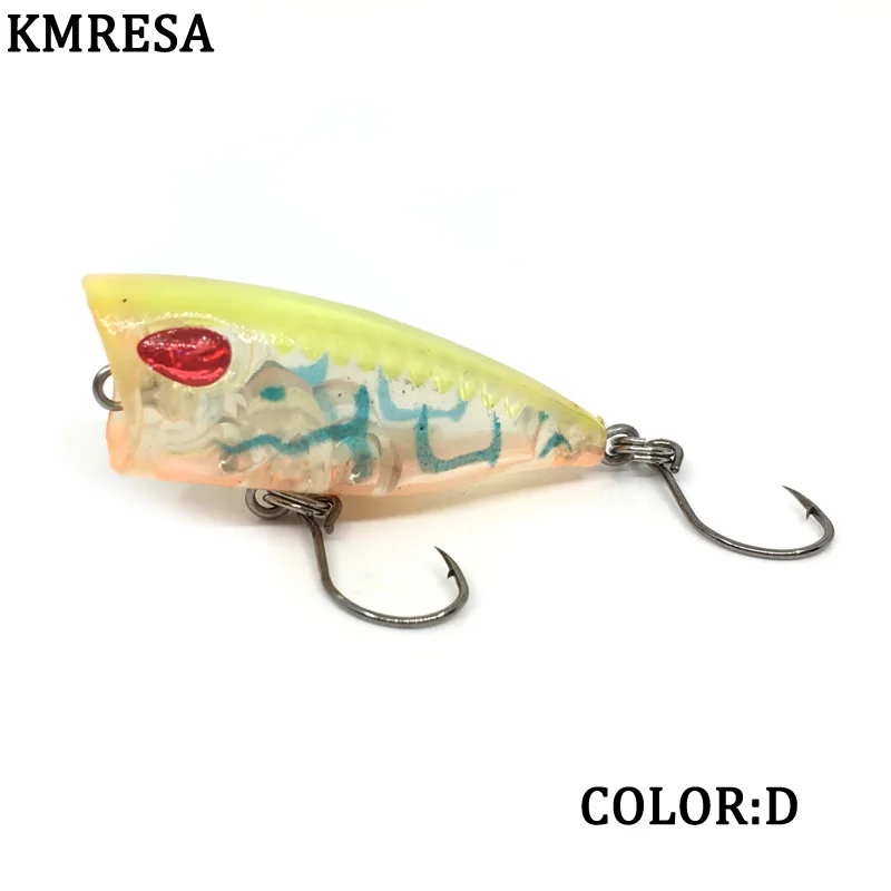 Señuelo de pesca duro mini Popper minnow, 1 piezas, 4cm, 3g, Crankbait, Wobbler, aparejos Isca poper, señuelos de Lucio de agua flotante superior - imagen 4