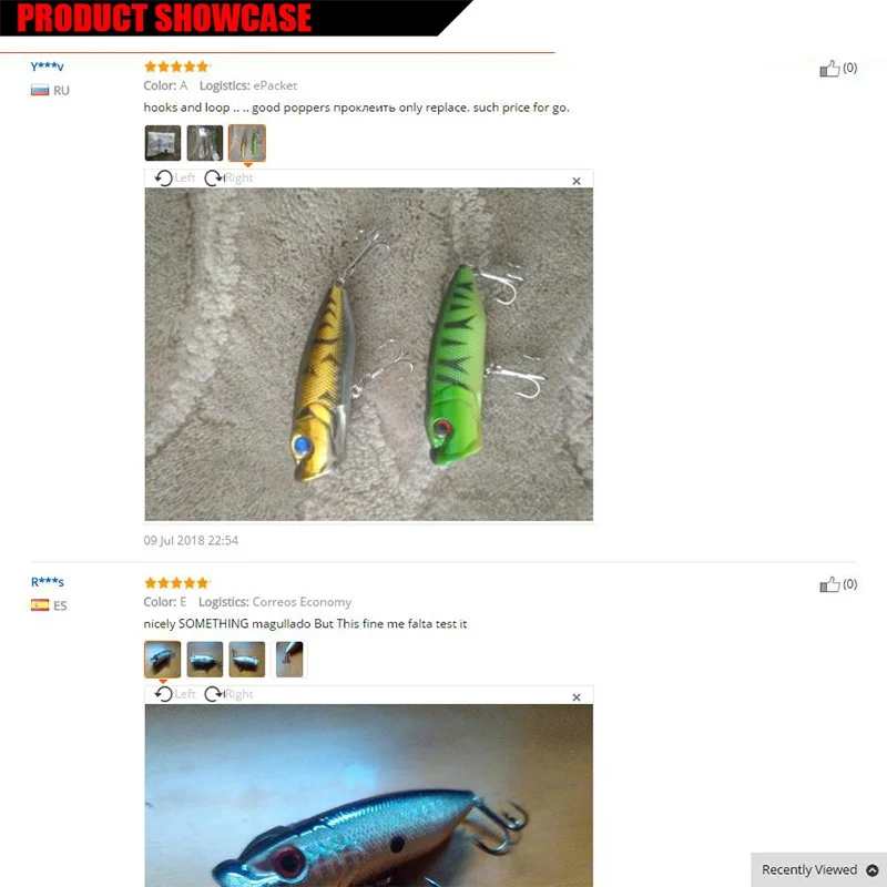 Señuelos de Pesca Topwater Popper, cebo duro de pesca Artificial Wobblers, aparejos de pesca de plástico con ganchos 6 #, 6,5 cm, 12g, 1 ud. - imagen 3