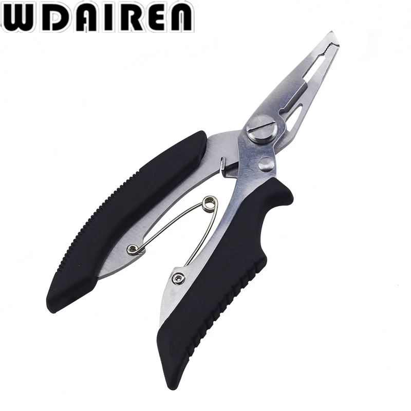 Alicates multifuncionales de Pesca de acero inoxidable, tijeras de Pesca de carpa, accesorios, aparejos de Pesca, señuelo, removedor de anzuelos, cortador de línea de Pesca - imagen 4
