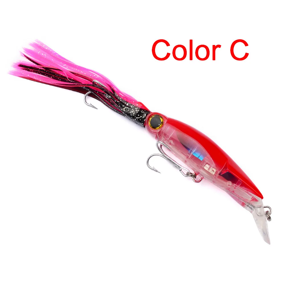 Señuelo Artificial con forma de pulpo para pesca en el mar, cebo duro de 23cm y 44g, Wobblers, herramientas giratorias de 6 colores, 1 unidad - imagen 4