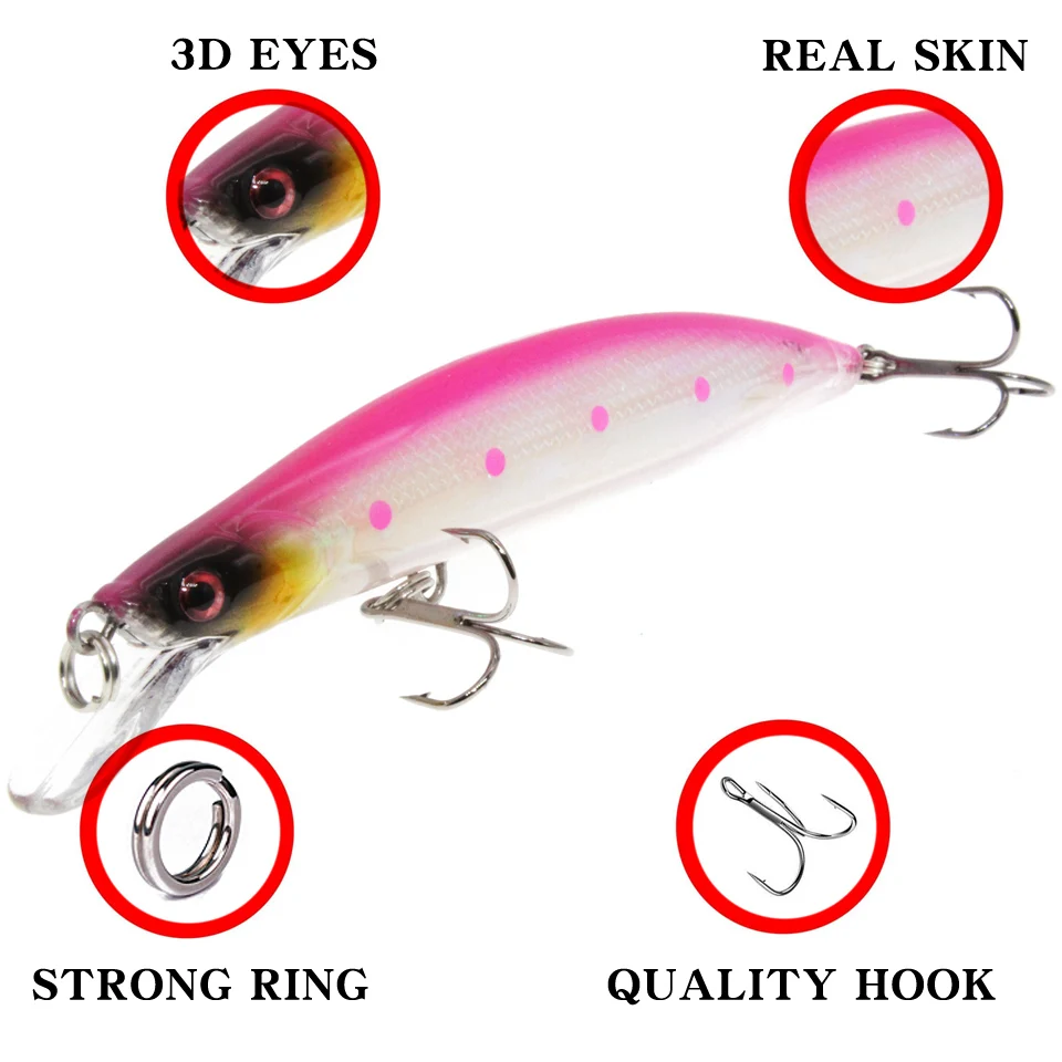 LEOSPORT-Señuelos de Pesca con ojos 3d, cebo Crankbait Wobblers, aparejos Isca Poper, Japón, 11,5 cm, 13g, 1 ud. - imagen 3