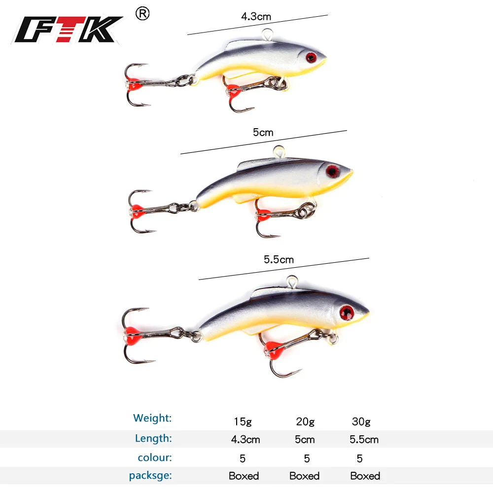 FTK Señuelo Equilibrador para Jigging en Hielo - Anzuelos Triples - imagen 5