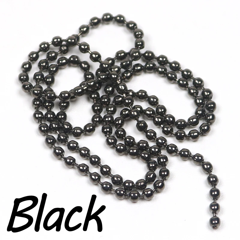 ICERIO-Cuentas de atado de moscas, 45cm/pieza, Ojos de Metal, 2,4mm, 3,2mm, materiales de pesca con mosca - imagen 3