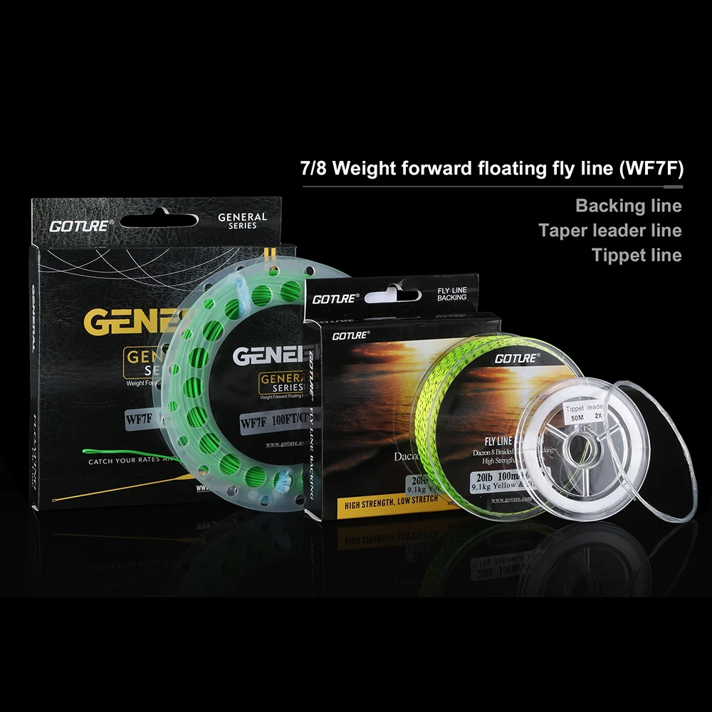 Goture-Juego de cañas de carrete de pesca con mosca, bolsa de señuelos, Kit completo 5/6 7/8, Combo de caña de carrete de mosca, accesorios de pesca - imagen 5