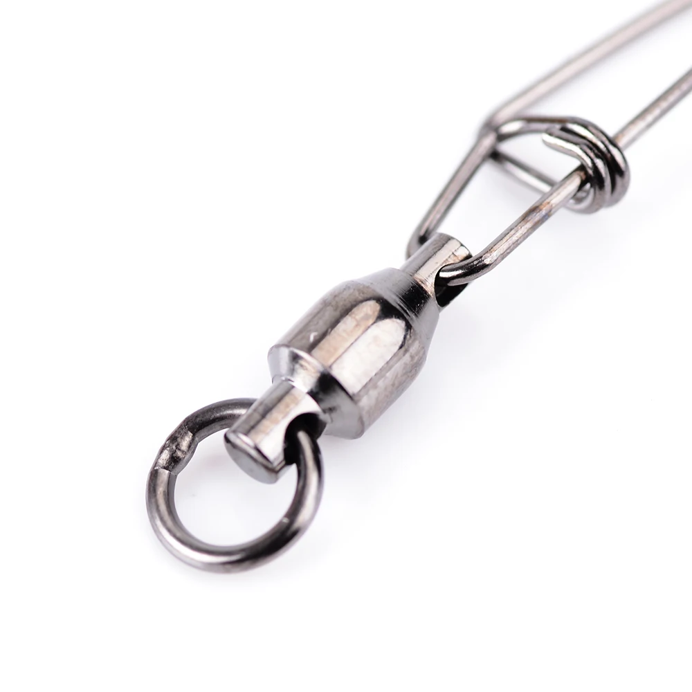 FISH KING-rodamiento de bolas giratorio para pesca, 10 Uds., con bloqueo cruzado, señuelo tipo anzuelo, Terminal de conector, tienda de aparejos de pesca - imagen 5