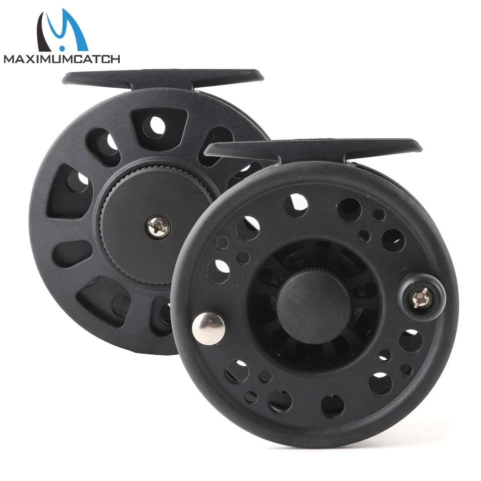 Maximumcatch Carrete de mosca 5-8WT plástico ambidiestro