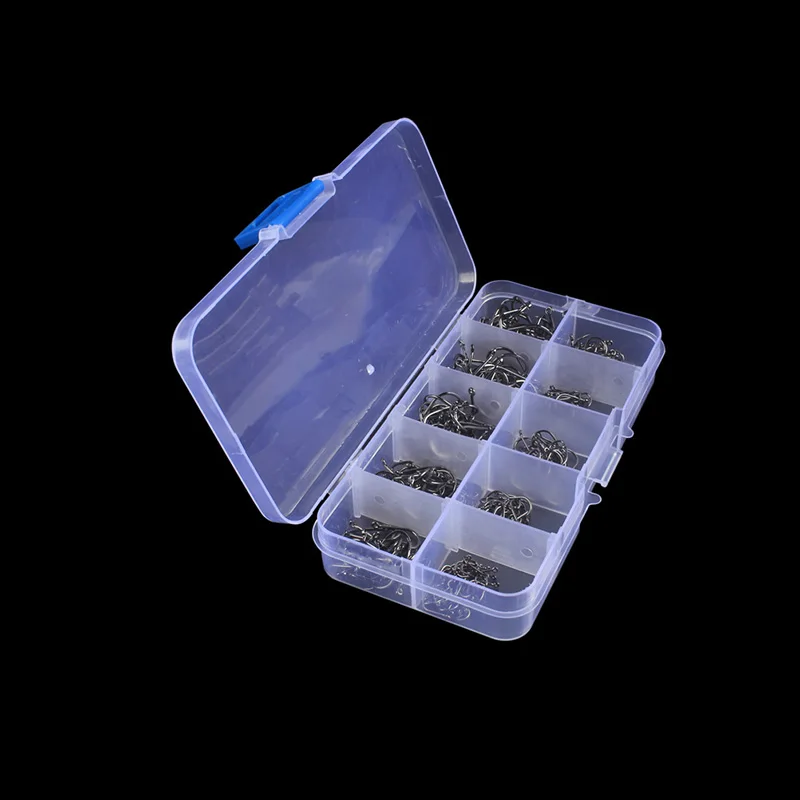 Juego de anzuelos de pesca de acero de alto carbono, accesorios de aparejos de mar con púas de un solo círculo, 100/200 Uds. - imagen 5