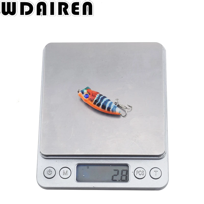 Señuelos de pesca Popper Wobblers artificiales, cebos duros Swimbait Crankbaits, aparejos de pesca de invierno, 3,5 cm, 2,7g, 1 WD-385 - imagen 5