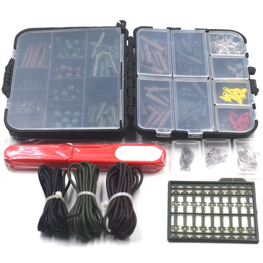 1 Unidades Surtidos Carpa de Pesca de Accesorios Tijeras Línea Gancho Tapón De Goma Giratorias Manga Sinker Bloqueo Plataforma de Pelo etc. Terminal Tackle - imagen 4