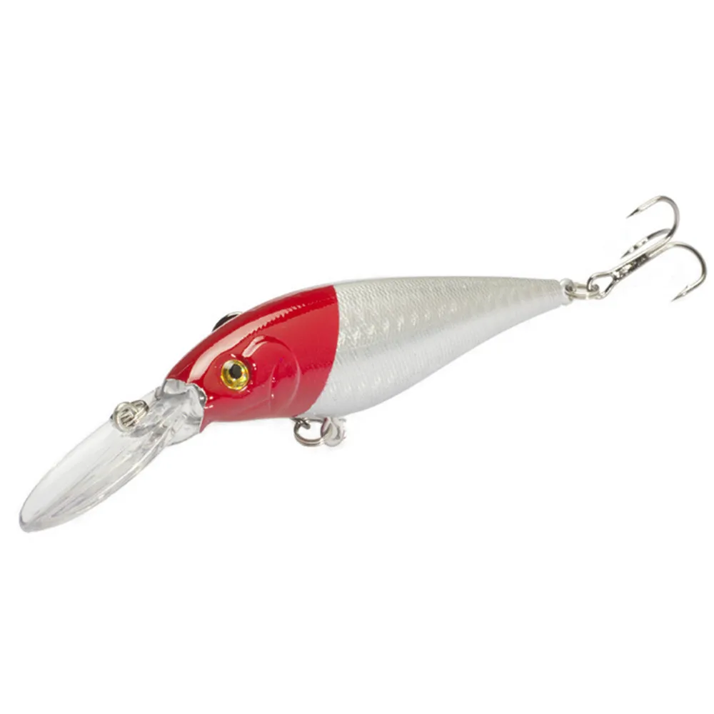 Señuelo de pesca en forma de pececillo, anzuelo duro artificial Wobbler Crankbait con 2 anzuelos triples, 1 piezas, 115mm, 10,5g
