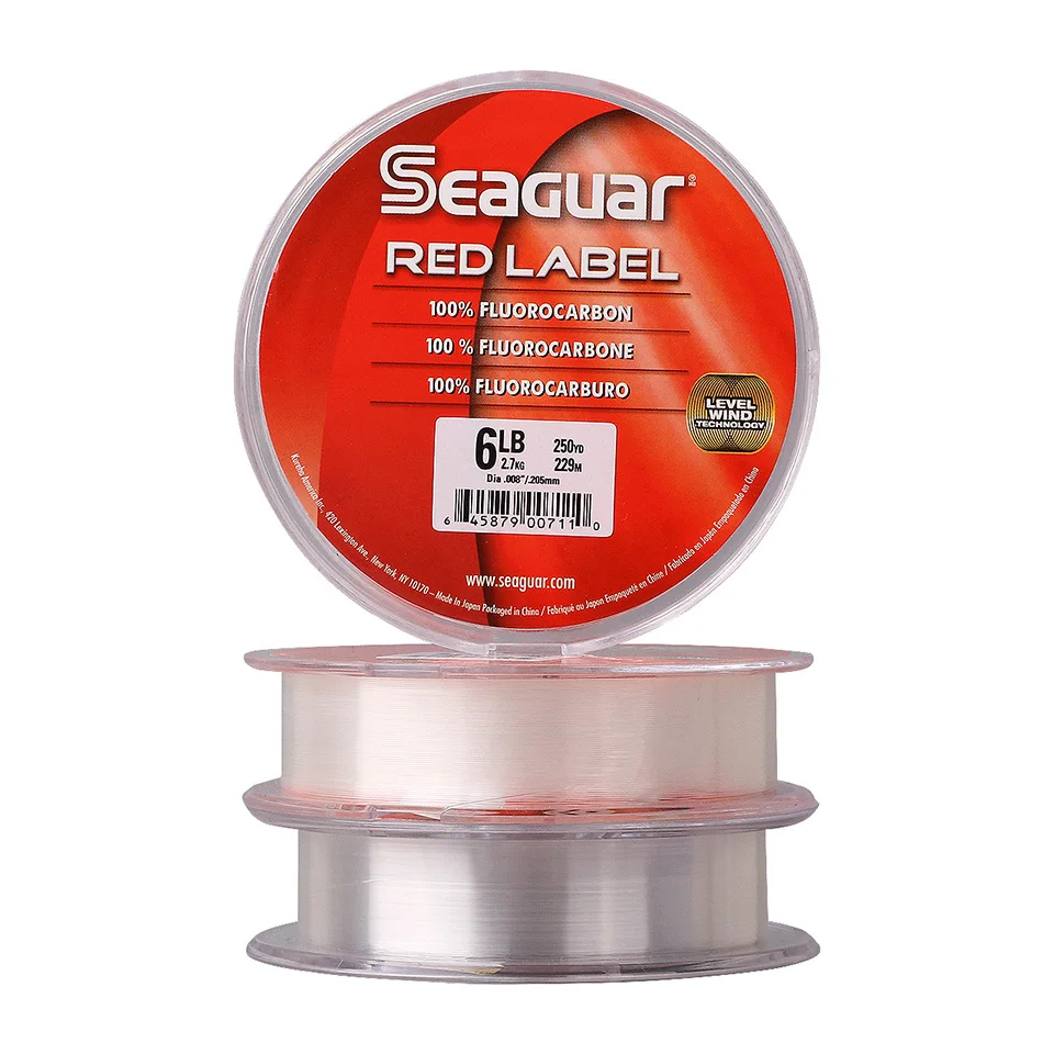 SEAGUAR-Hio de pesca original de fluorocarbono, etiqueta roja, 6LB-12LB - imagen 5