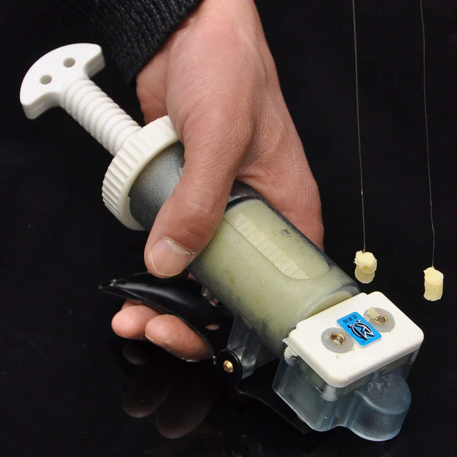 Señuelo de anzuelo de pesca, percha moldeadora, compresor, forma de compresa, colgar el cebo vivo en el anzuelo, herramientas de máquina de moldeo fácil - imagen 3