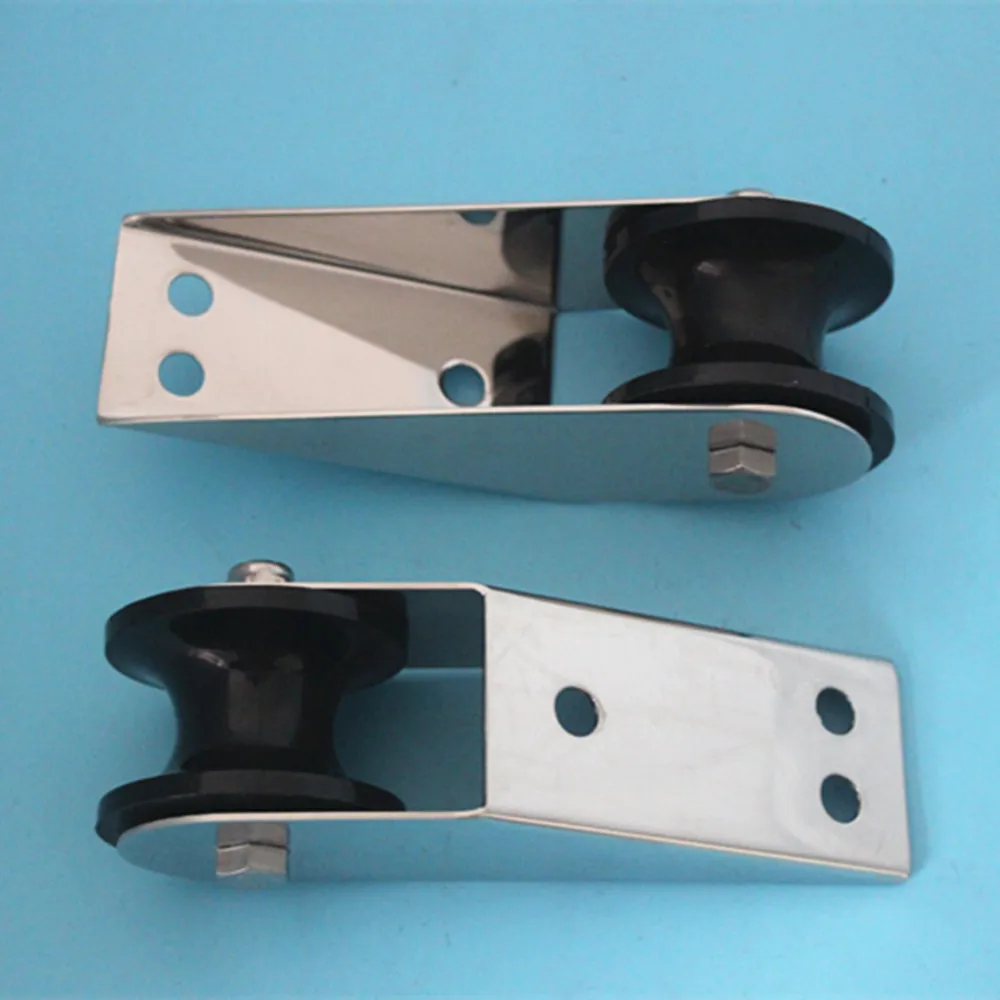 Rodillo de arco de acero inoxidable para yate, accesorio de ancla para Kayak, barco marino, 6 ", 2 piezas - imagen 3