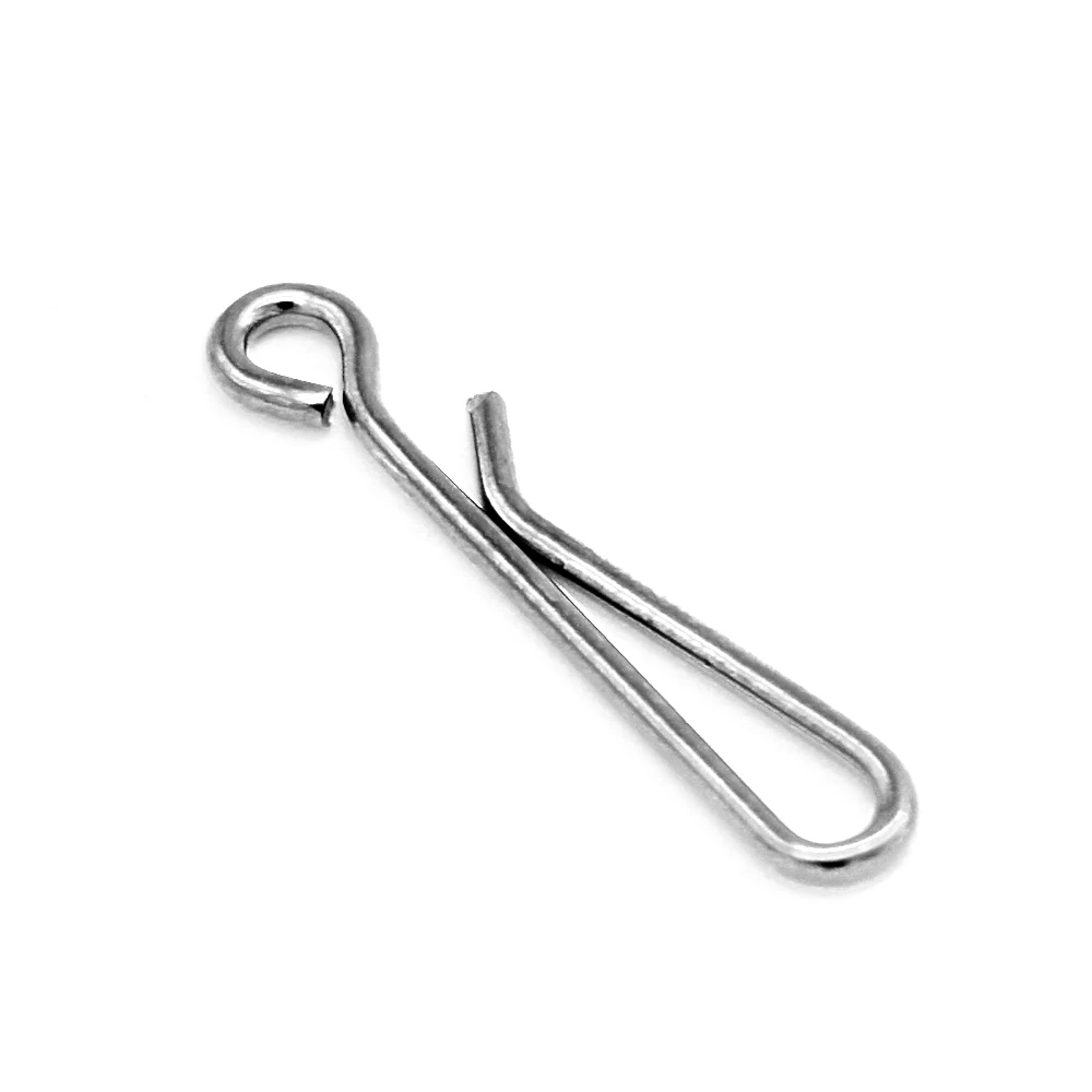 Pin giratorio de bloqueo de rodamiento, herramienta de aparejos de barril a presión de anillo sólido, Conector de línea de señuelo de pesca, accesorios de aparejos, 50 unids/lote por caja - imagen 5