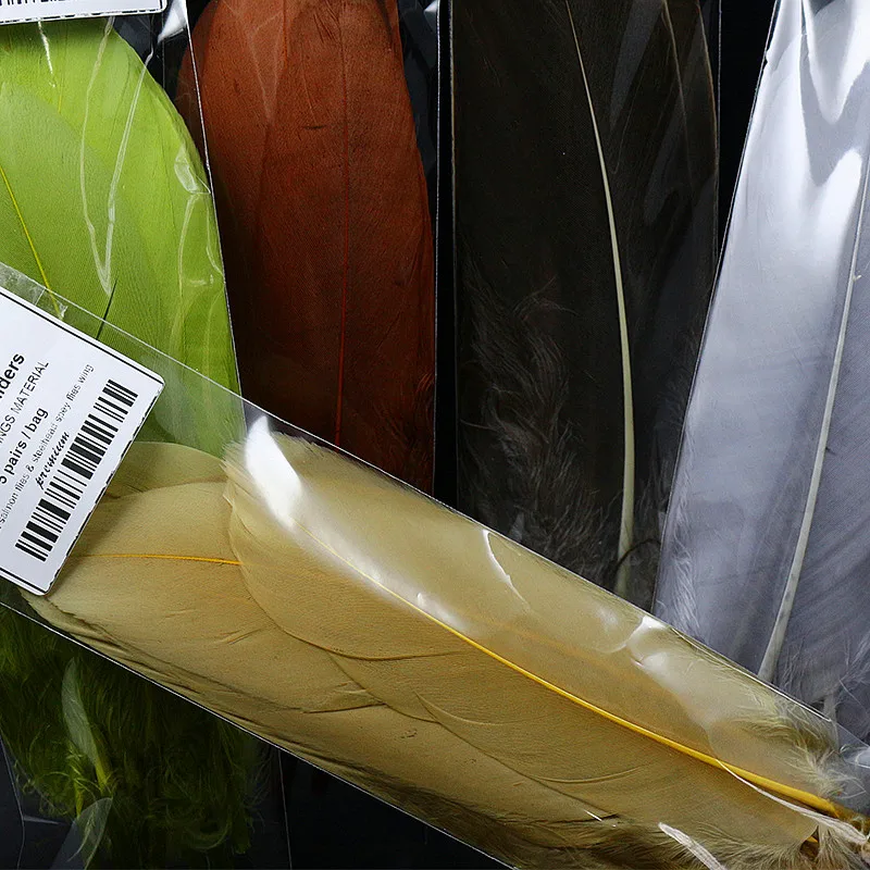 Royal Sissi-plumas húmedas de ganso para atar moscas, materiales de atado de alas casadas, Cabeza de Acero de salmón, colores surtidos, 50 unidades - imagen 3