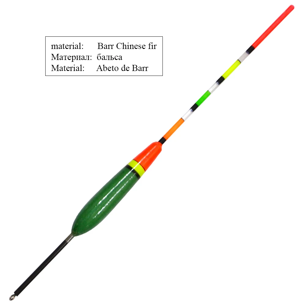 NGB 10 Uds flotador de pesca de abeto Barguzinsky 4g 5g 6g boya larga flotante de madera accesorios de pesca de carpa - imagen 4