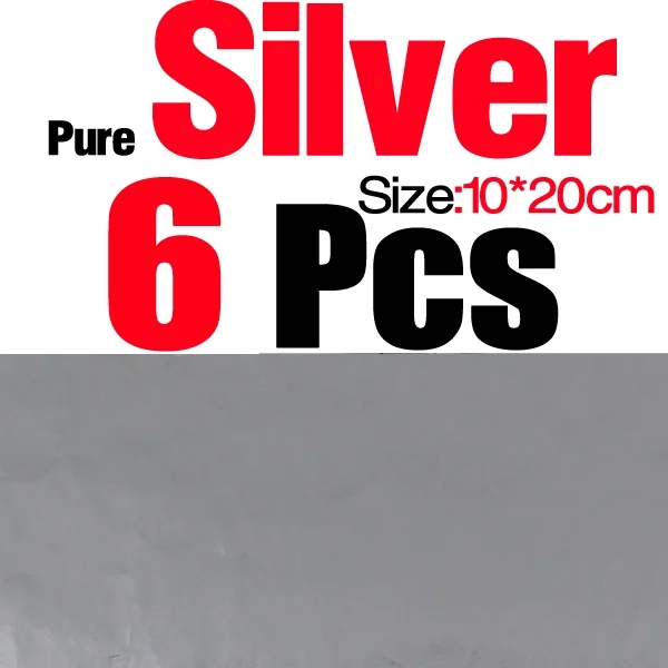 6pcs Pure Silver