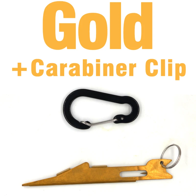 Gold Carabiner clip