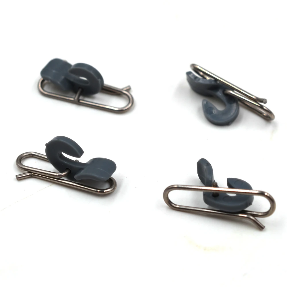MNFT 12PCS Clip de cebo de impacto Clip de liberación de gancho de impacto Accesorios de pesca Clips de liberación de cebo de gancho - imagen 4