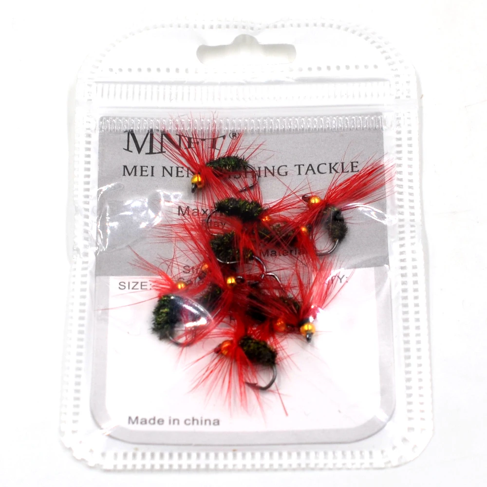 MNFT-señuelo de pesca con mosca exquisita, anzuelo único de pesca con mosca seca, trucha, salmón, moscas, precio de promoción, 6 unidades por lote, 11 # - imagen 3