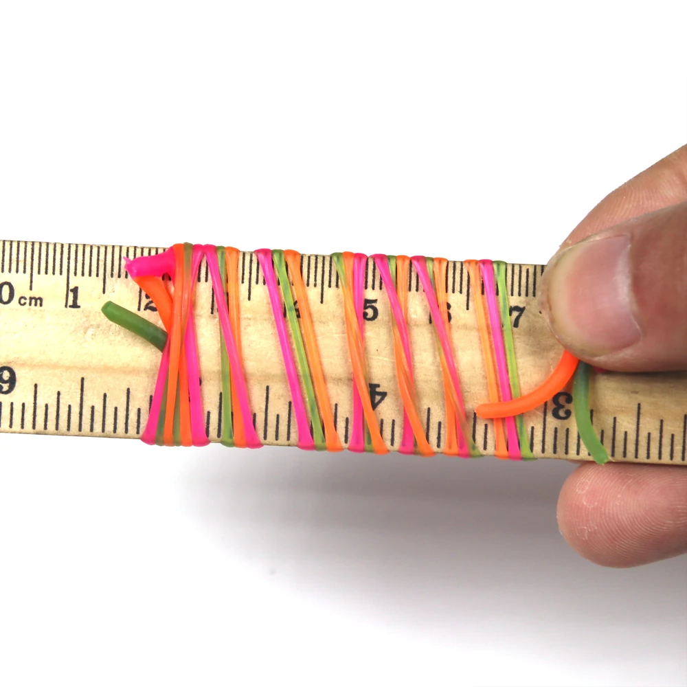 Wifreo 330 Uds. De gusanos blandos de colores mezclados, Material para atar moscas, moscas de gusano San Juan para pesca de lubina y trucha - imagen 4