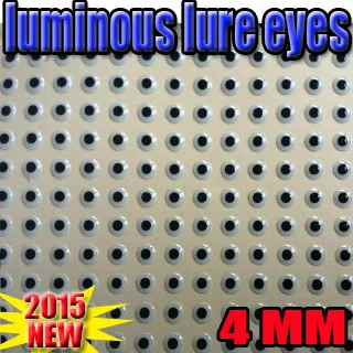 Ojos de Pez luminosos 3d en la oscuridad, noche, tamaño: 4mm, cantidad: 500 unidades/lote, Ojos de pescado artificiales - imagen 5
