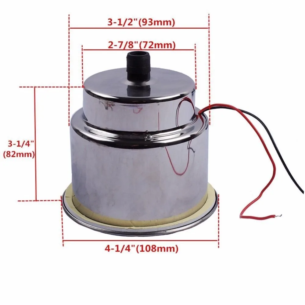 Portavasos LED 12V acero inoxidable para yate pesca deportiva - imagen 5