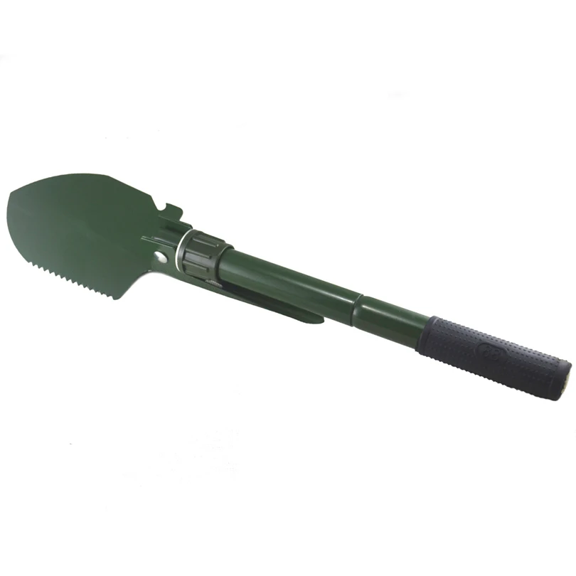 MNFT nueva pala de pesca plegable portátil supervivencia al aire libre Camping senderismo pala multifuncional Kit de supervivencia carretilla elevadora Color verde - imagen 5
