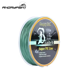 Hilo trenzado Super PE 4 hebras Angryfish - Alta resistencia
