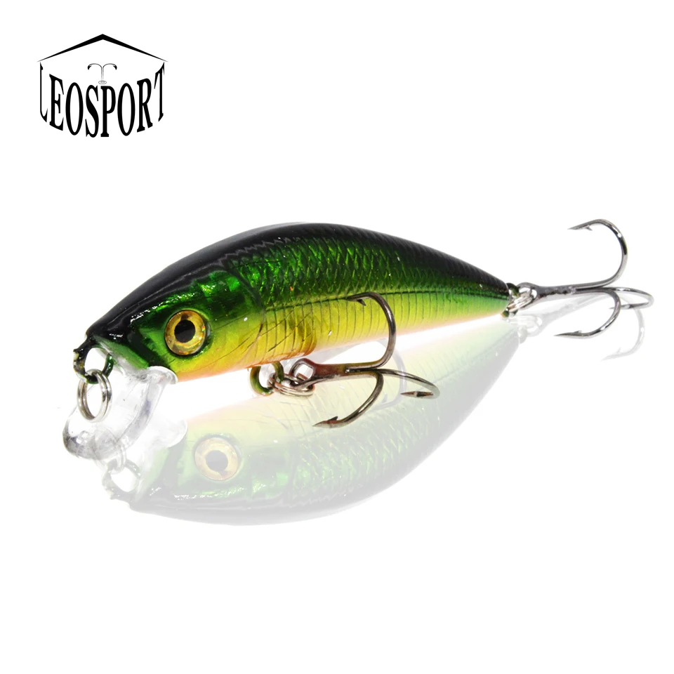 Señuelos de plástico duro para pececillos, cebo Artificial Crankbait, aparejos de Pesca, 7CM/7,6G