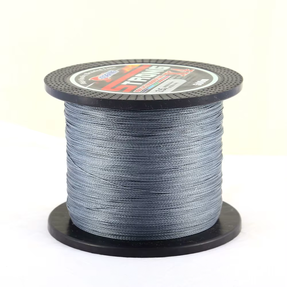 Línea de pesca de PE de 500m, 4 hebras trenzadas 0,4 #-10 #4,8-50kg, multifilamento, señuelo para exteriores, pesca en agua salada, agua dulce y río - imagen 2