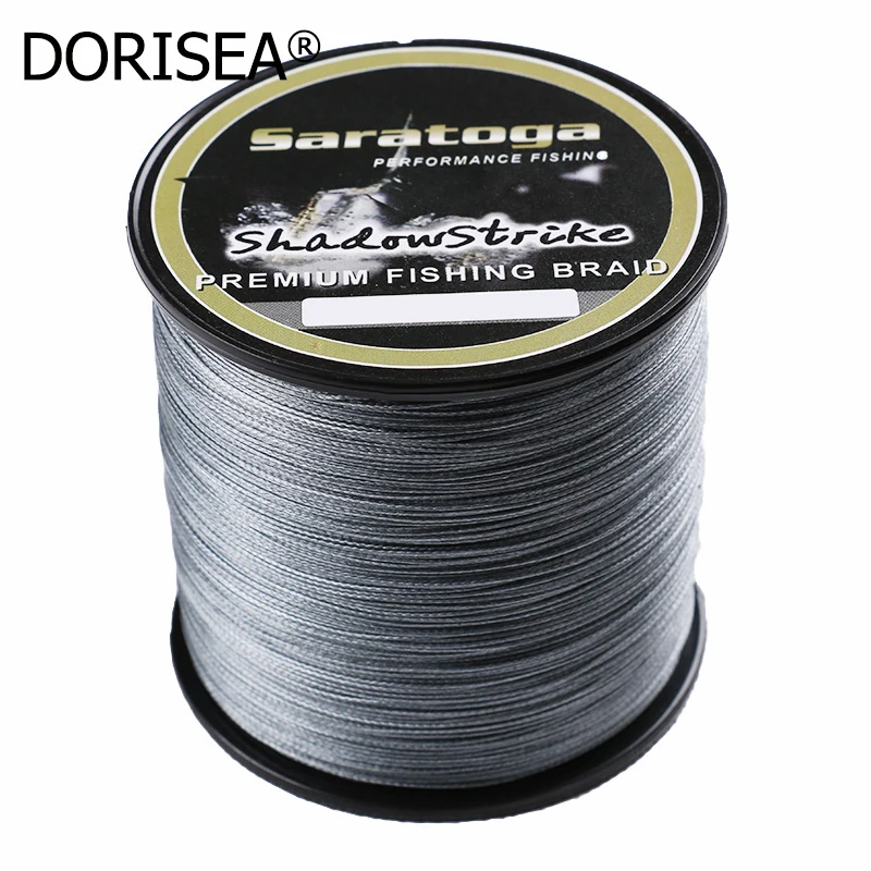 SARATOGA-hilo de pescar trenzado de 8 hebras, multifilamento, 500m, 100LB, 130LB, 150LB, 200LB, 250LB, 300LB, 100% PE