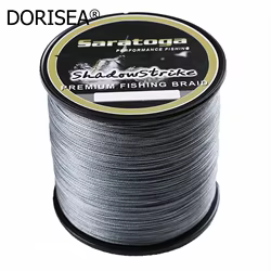 SARATOGA-hilo de pescar trenzado de 8 hebras, multifilamento, 500m, 100LB, 130LB, 150LB, 200LB, 250LB, 300LB, 100% PE